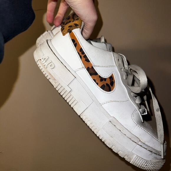 Nike Shoes - Nike Women's Air Force 1 Pixel SE shoe Leopard Swoosh Women’s Size 7
